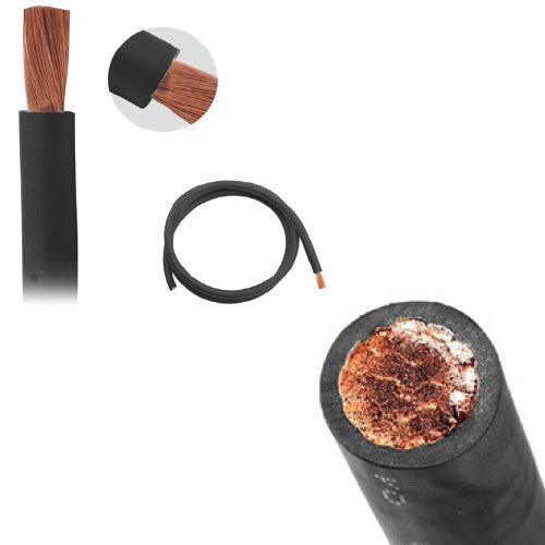 1 Metro de cable flexible para soldar recubierto con EPDM.