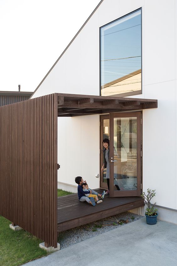 Pergola WPC Tubo Rectangular 4" x 2" Acabado Madera Wengue Exteriores 100x50x2900mm