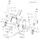 Amortiguador delantero izquierdo (TNT25) (CODIGO ANTERIOR MO-REP-43200N220002)