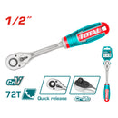 Ratchet de 1/2" 45T 260 mm largo Material CR-V+Cr-Mo.