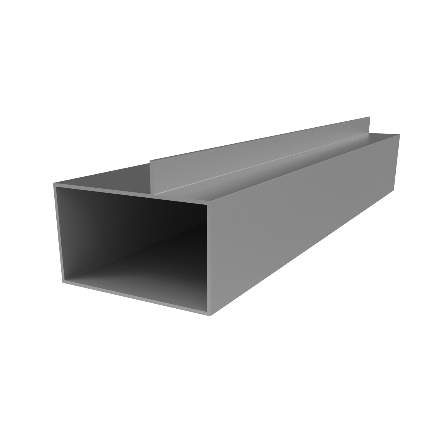 TRC-15 Perfil Marco Fijo 3" x 1 3/4"  Cerrado con Aleta Descentrada E = 1.5 mm. L = 5.85 m SILVER