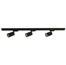 Riel para lampara de techo, de 3 lámparas TL301-80-30W-30K-R90-3632, color negro