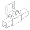 Soportes de riel a pared para atornillar.