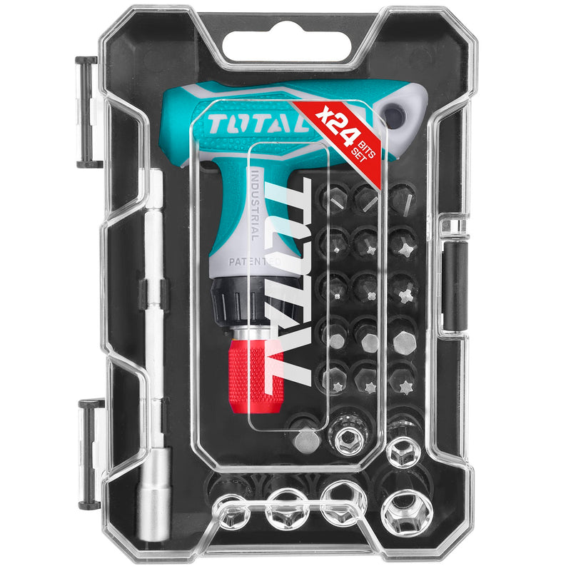 Llave T de 24 PCS Mixto ratched puntas variadas