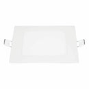 Panel LED Recesado Cuadrado 12W 3000K Luz blanca. Lámpara de techo empotrado.