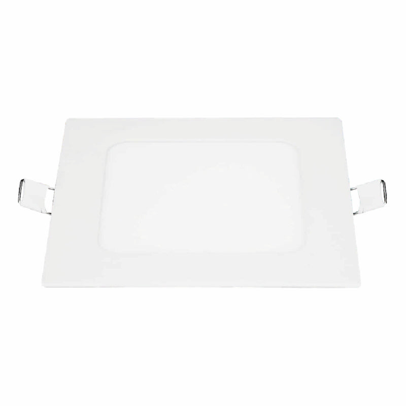Panel LED Recesado Cuadrado 12W 3000K Luz blanca. Lámpara de techo empotrado.