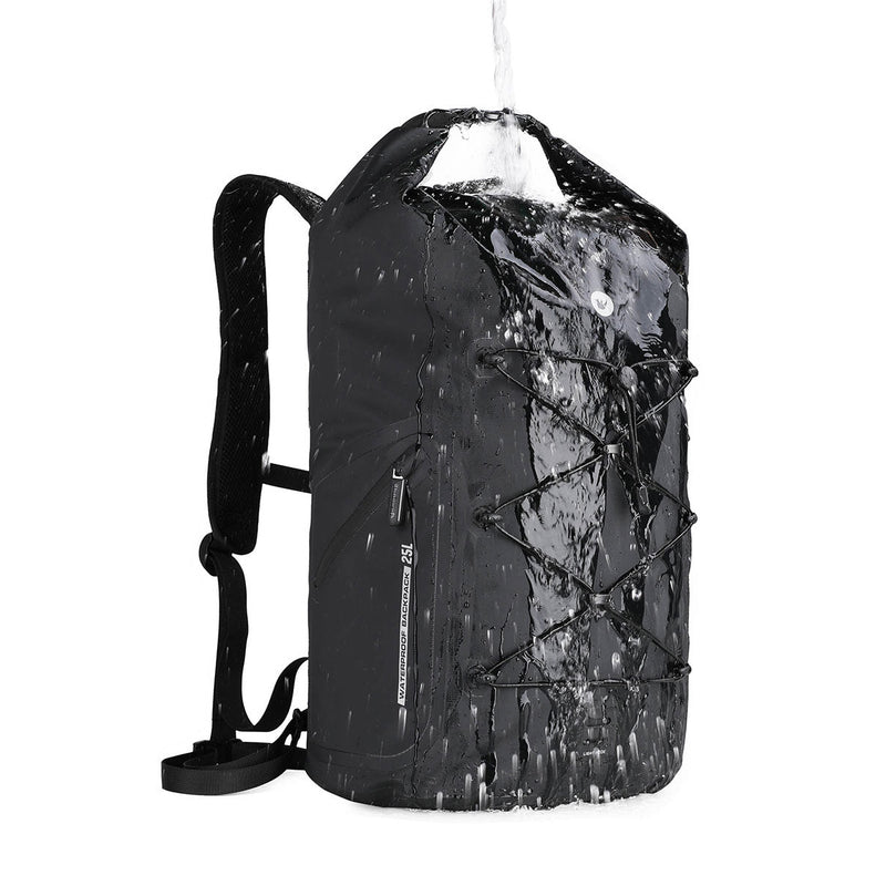 Bolso dry bag 100% impermeable 25L Negro Rhinowalk