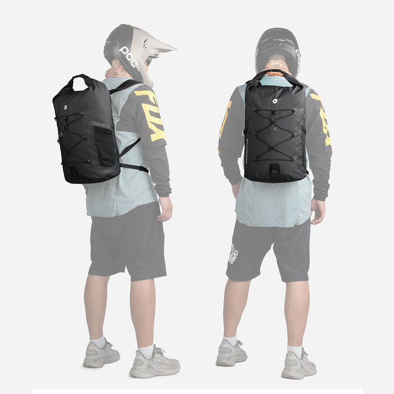Bolso dry bag 100% impermeable 25L Negro Rhinowalk
