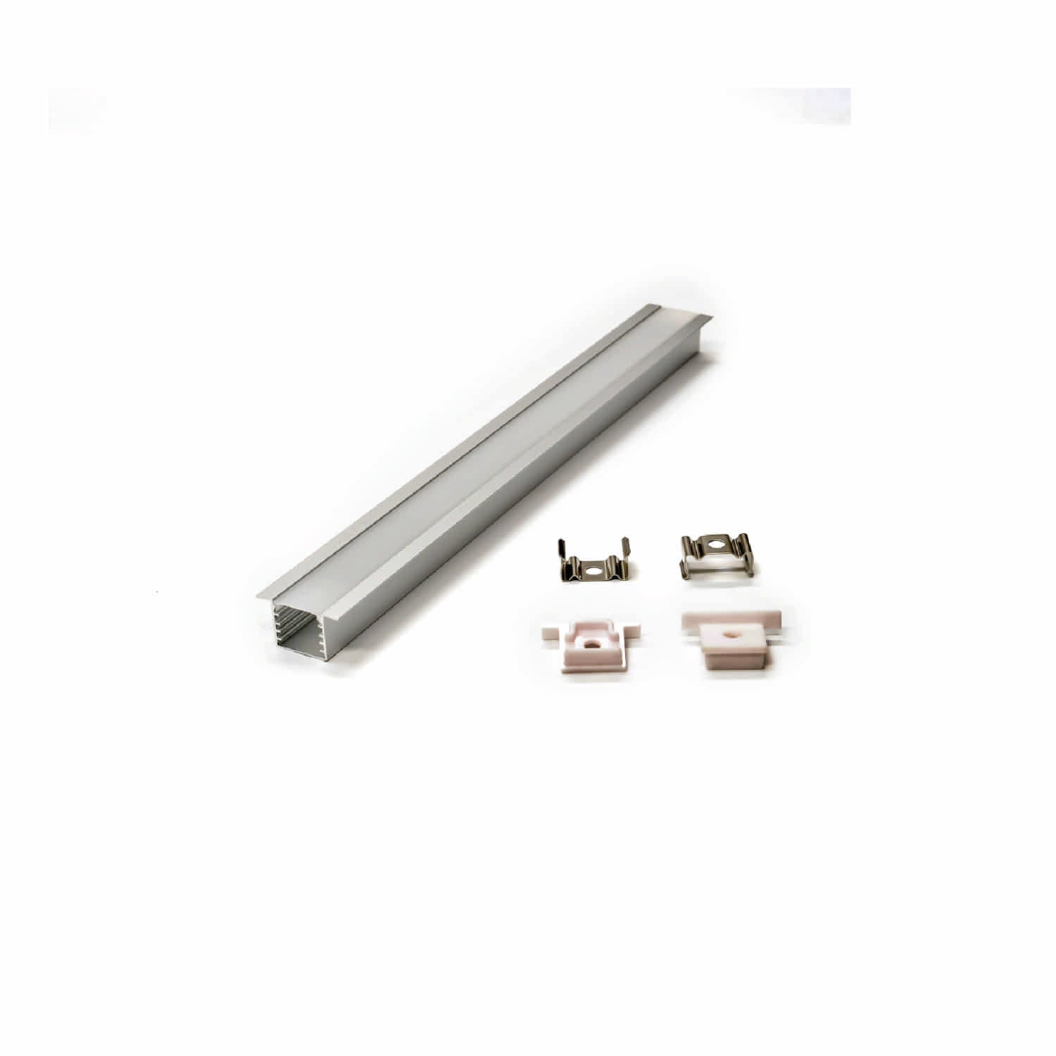 Perfil de Aluminio para Cinta LED Kit 5 m: Accesorio diseñado para montar y proteger tiras de luces LED