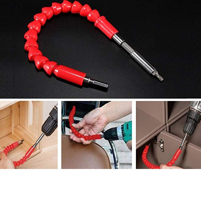 Extensión para destornillador flexible conector magnético de 1/4"