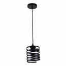 Lámpara Colgante Negra 1XE27 Estilo Moderno, Metal de Calidad 130x1180mm.