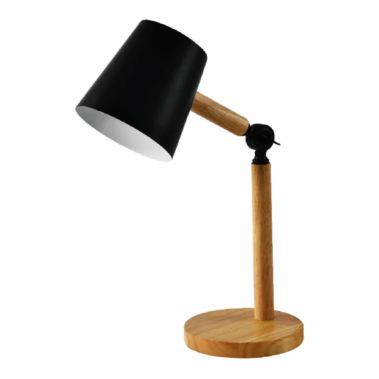 Lampara De Mesa Negra 1XE27  150x130x450mm ideal para trabajo o lectura.