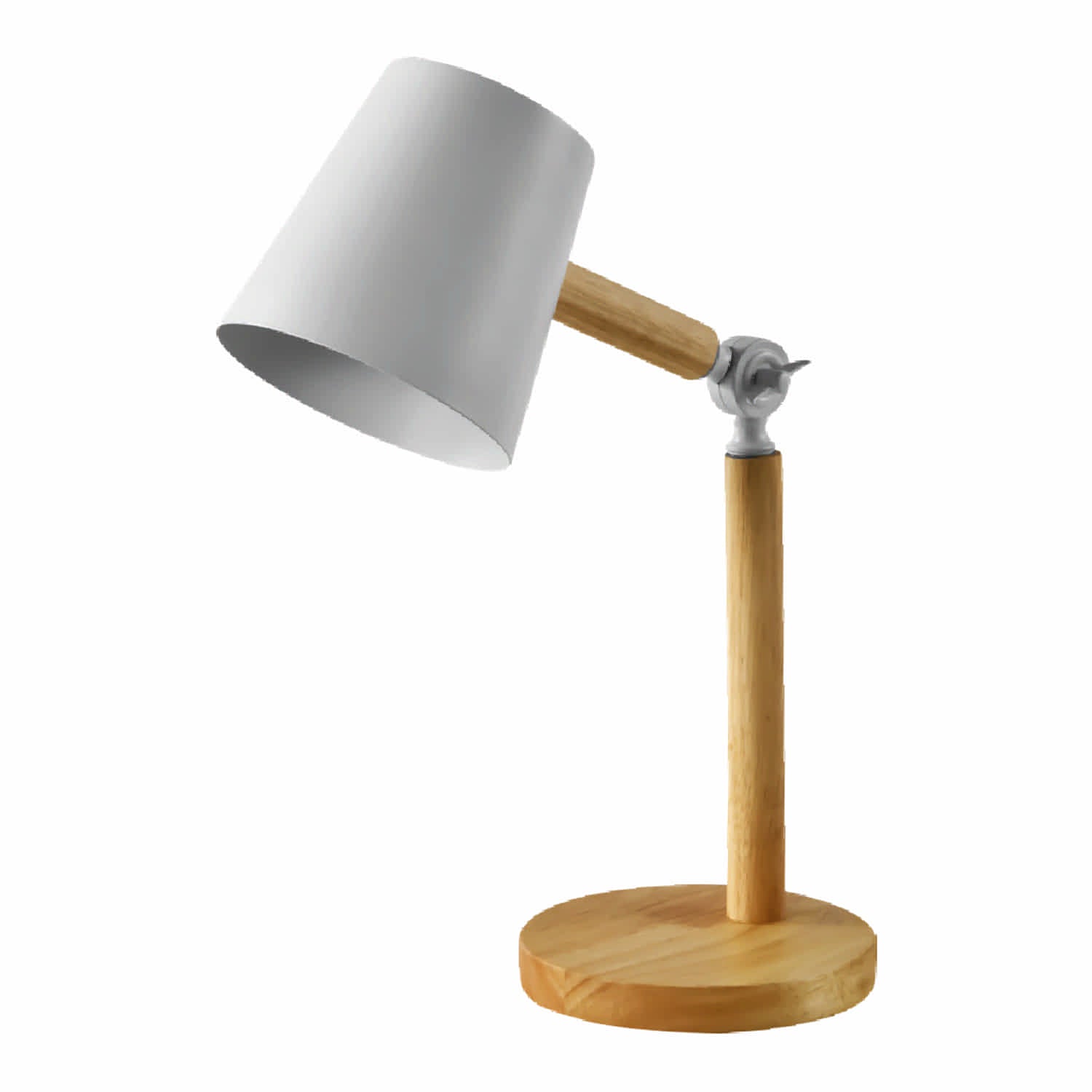 Lámpara de Mesa Blanca 1XE27 150x130x450mm ideal para trabajo o lectura.