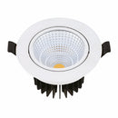 Lámpara de Techo Ojo de Buey Downlight LED 36W, 3600 lm, Luz CCT 3000K/4000K/6500K, Blanco, 160x113 mm. Lámpara Empotrable.