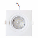 Lámpara Ojo de Buey LED Blanco Cuadrado 7W 3000K, Iluminación puntual en interiores y exteriores.
