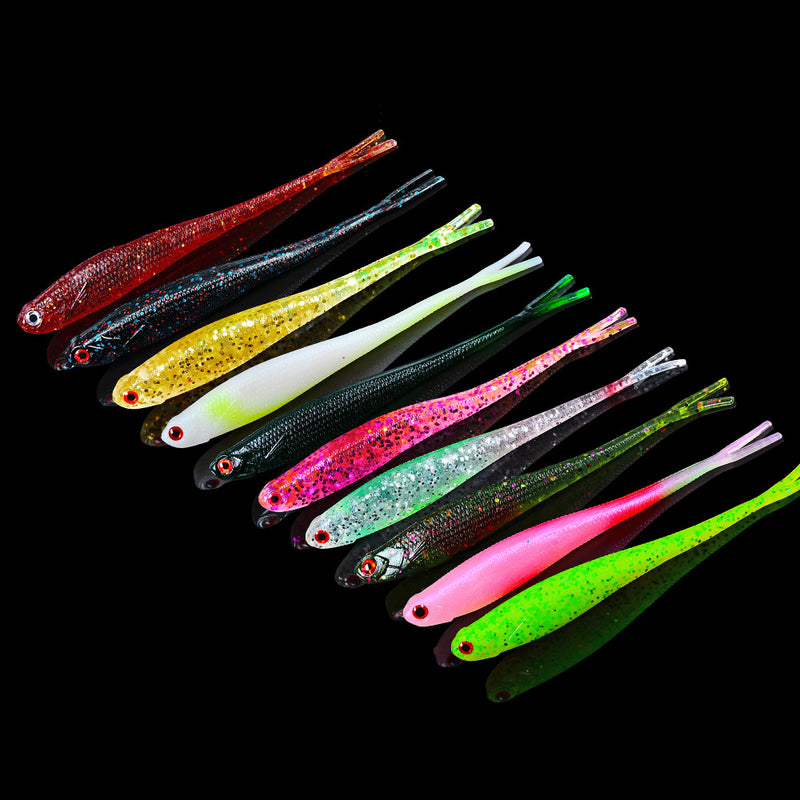 Señuelo goma suave 9.5cm 10 Uds.