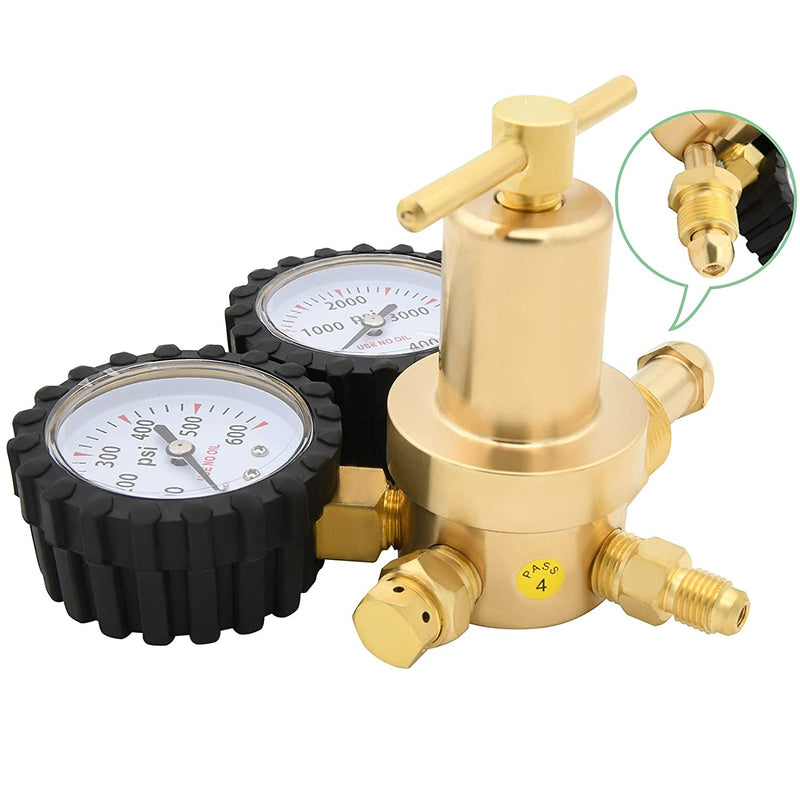 Regulador Medidor de presión de nitrógeno HVAC.