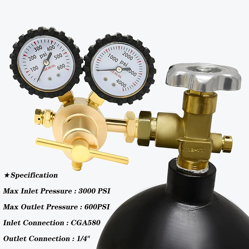 Regulador Medidor de presión de nitrógeno HVAC.