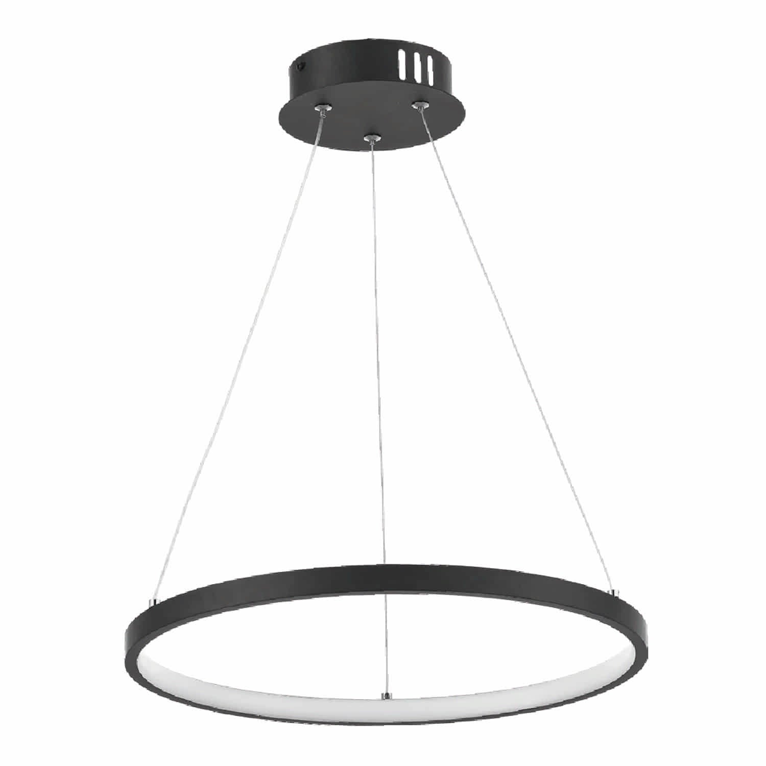 Lámpara Colgante LED Negra 25W 3K Toque de Elegancia y Estilo. 400x1500mm