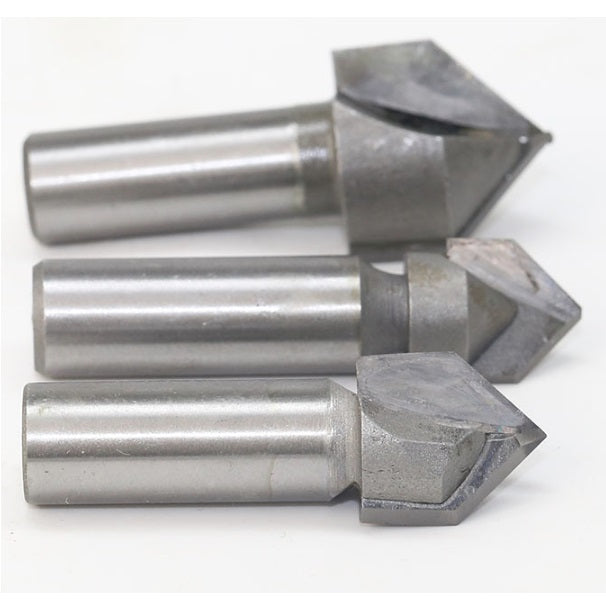 Punta de router V 90 grados 1/4*1/2". Vastago de 1/4"