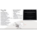 Horno empotrable a gas Roma 76.