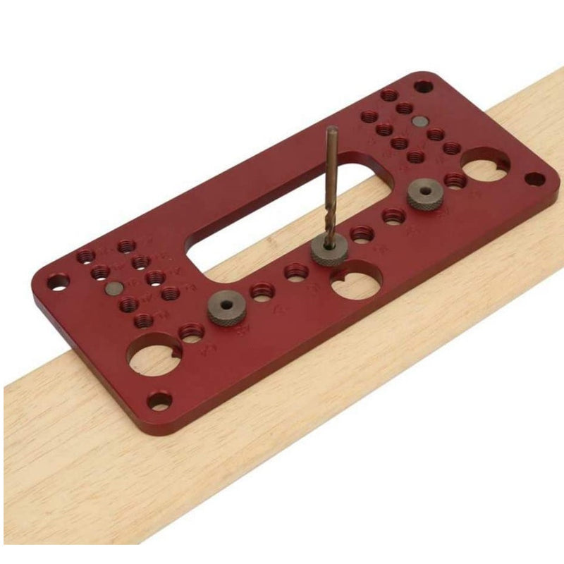 Plantilla con guía para perforaciones en puertas y muebles de madera. Tamaño 32/64/96/128mm