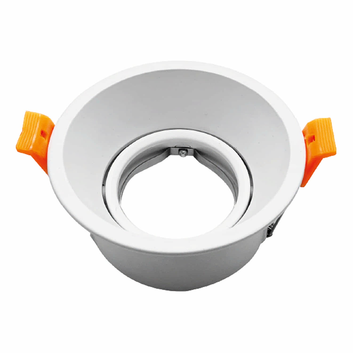 Aro empotrable soporte Ojo de Buey para Foco Led 1XGU10 Aluminio Blanco Para Interior Y Exterior. Direccionable. Redondo. Incrustable