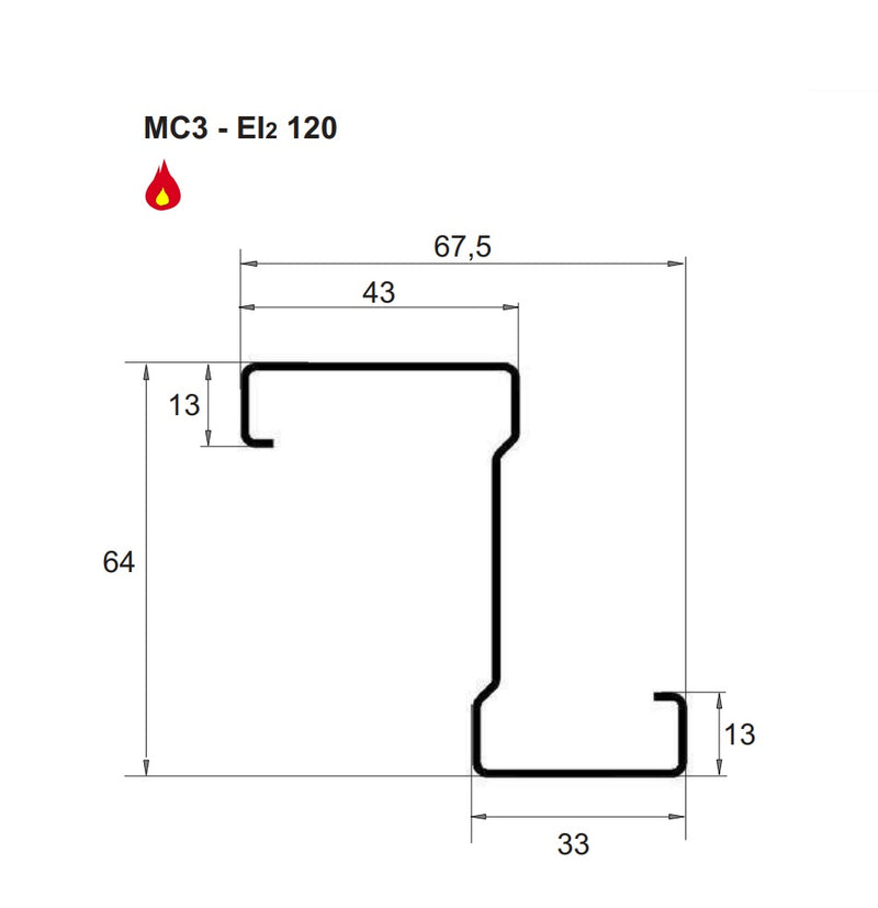Puerta Cortafuegos anti incendio Reversible EI120 minutos 990x2140mm marco MC3 color Blanco 1013