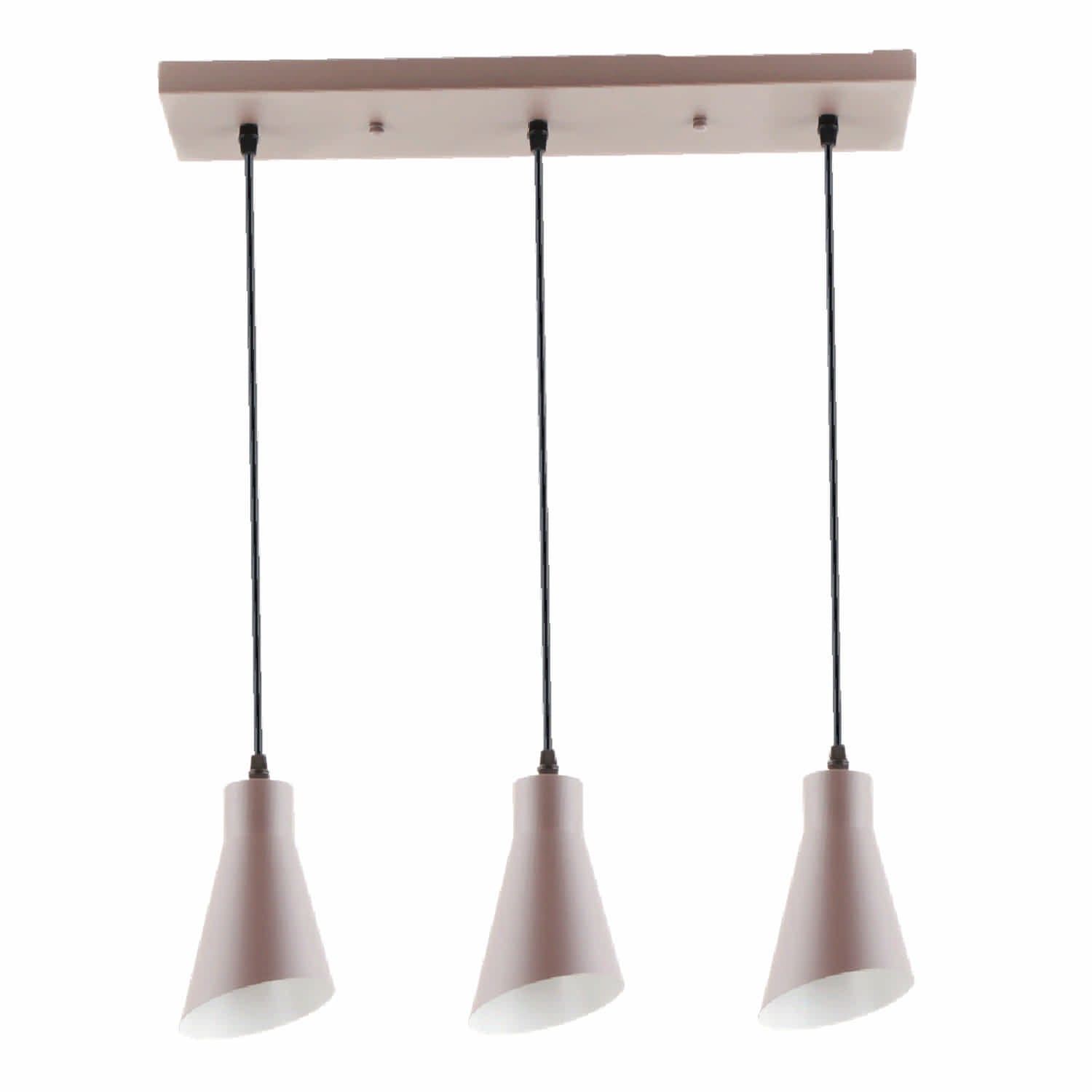 Lámpara Colgante Café 3XE27, 550x105x1230mm. Acogedora y Elegante.