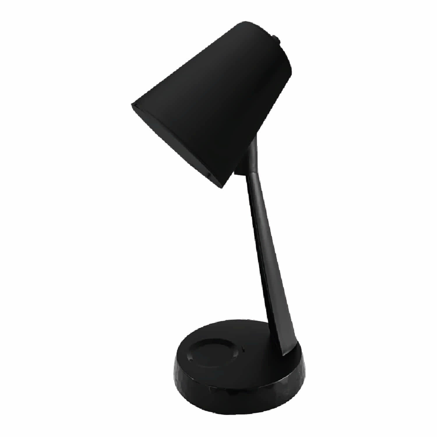 Lámpara de Mesa Negra 1XE27 140x112x365mm  ideal para trabajo o lectura.
