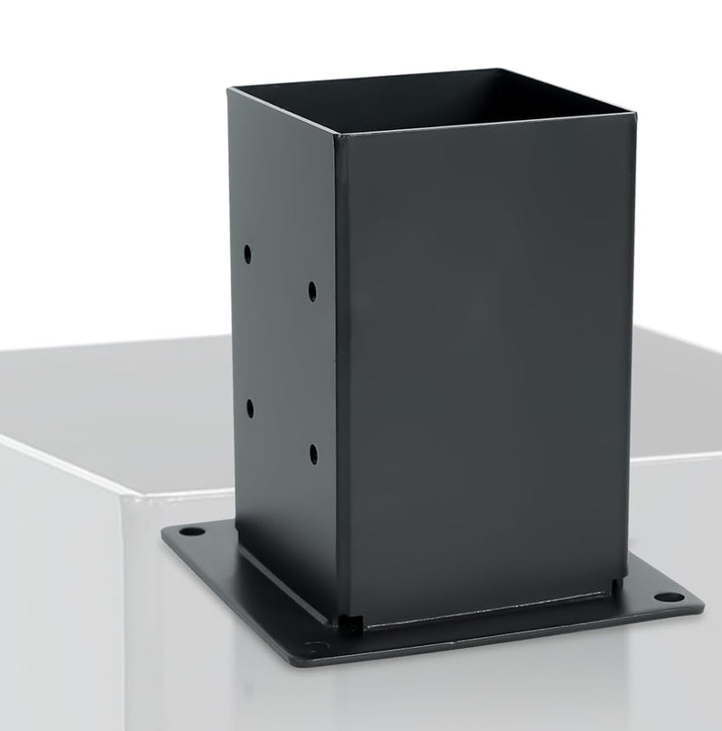 Base Tubo Cuadrado Union Pergolas WPC exteriores soporte para tubo 4"x4" - 100x100 mm