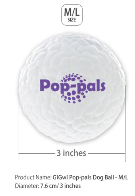 Pelota Pop pals Ultra durable Talla L para mascotas