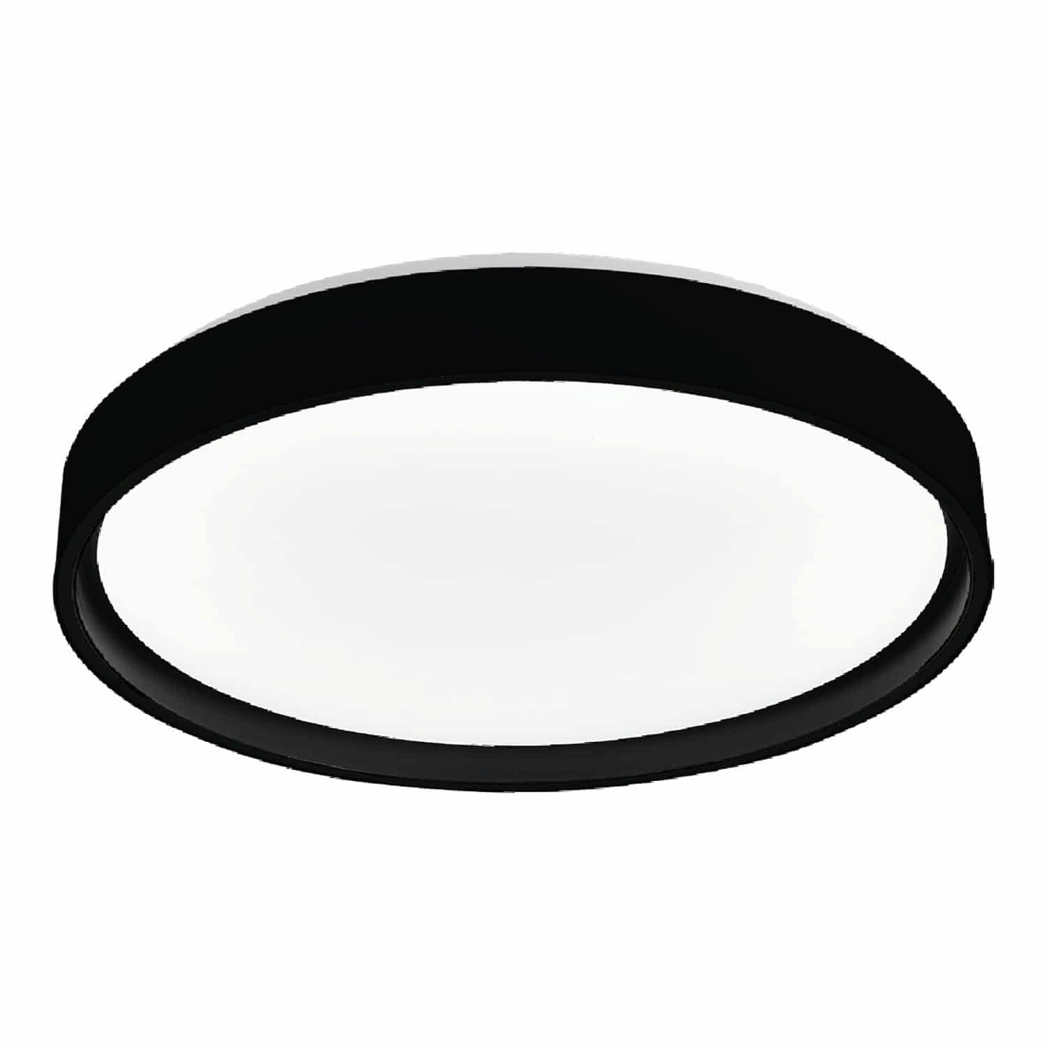Lámpara de Techo LED Plafón 18W 1800lm CCT Ajustable Acabados negros.
