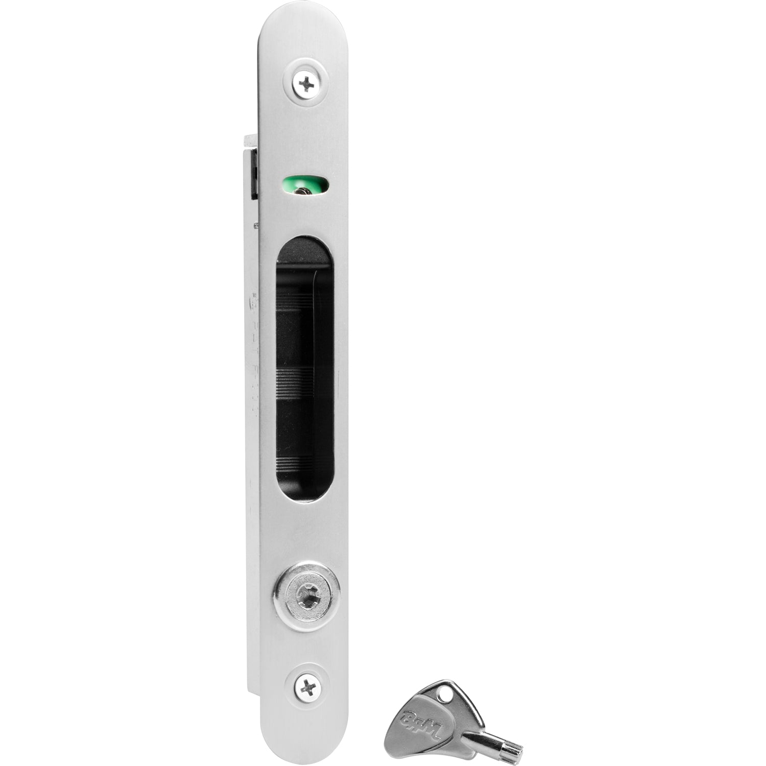 Cierre perimetral manual tornillo visto. Cilindro con llave Estrella. Color Blanco