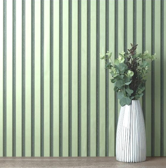 Lámina acanalada decorativa WPC Verde Tomillo Pastel 24x160x2900 mm