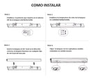 Lampara colgante Lineal comercial 1.5m Blanca frosted 7000lm DIP 35-50W ajustable 4000K/5000K/6500K CRI90 3 Cables AC100-227V