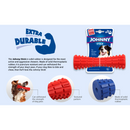 Juguete macizo de caucho rojo para mascotas M