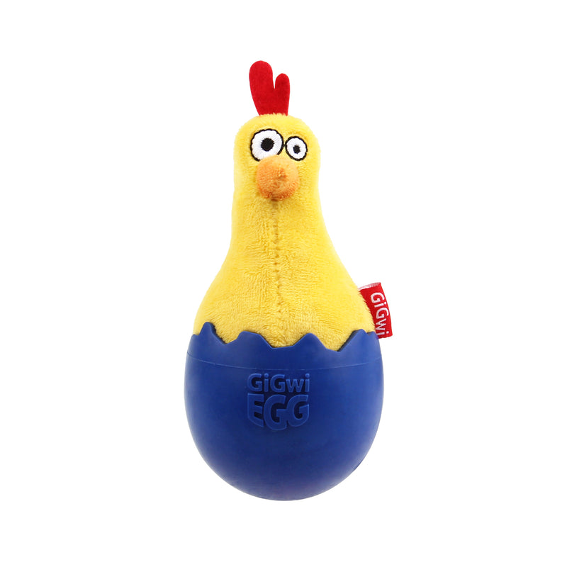 Peluche gallina Gigwi EGG amarilla para mascota