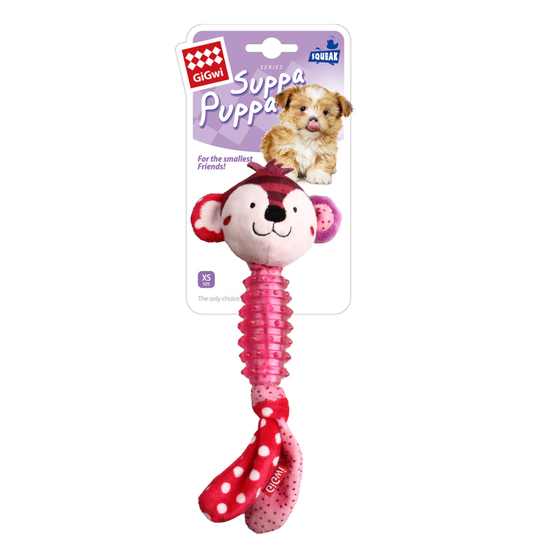 Juguete Suppa mono rosado mascotas pequeñas