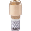 Válvulas de pie con canastilla y resorte de acero inoxidable intercambiable.