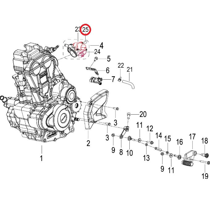 O RING (TNT25 / TNT135 / TRK251 / ZAFFERANO250)
