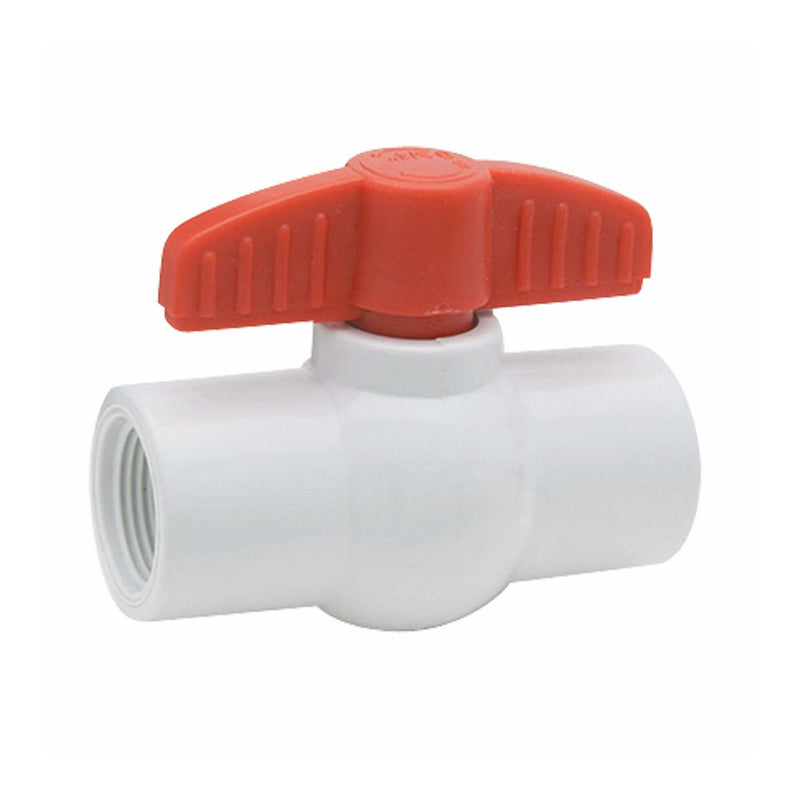 Válvulas de paso PVC roscable 150PSI.