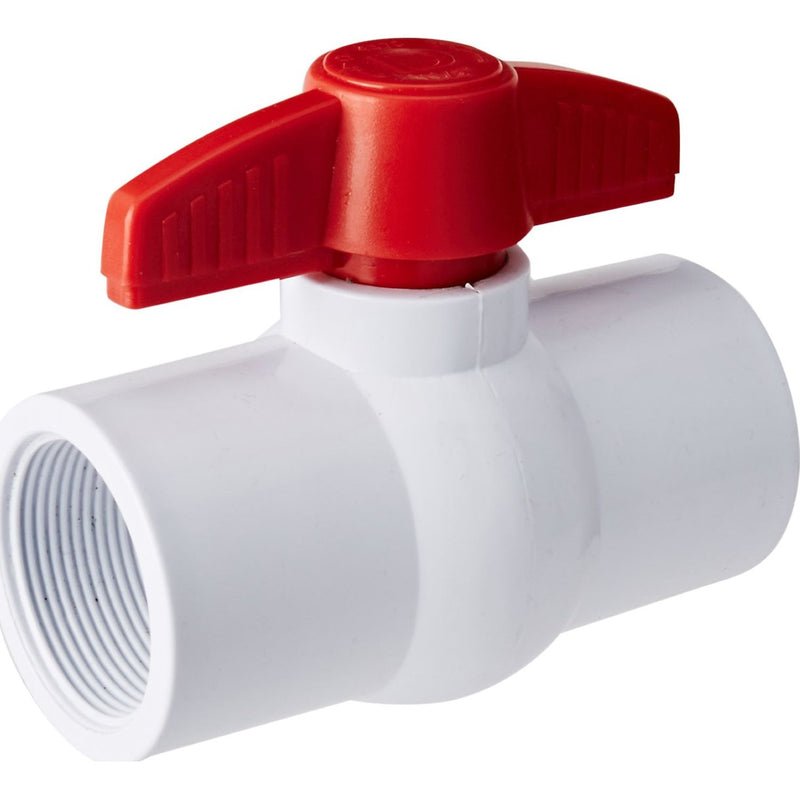 Válvula de paso PVC 1 1/2"" roscable 150PSI