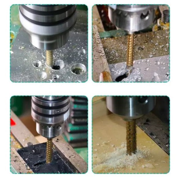 Juego 10 pzas brocas sierras fracturadas Revestidas en titanio 3/4/5/6/6/5/7/8/9/10/13mm