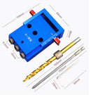 Guía plantilla para perforación de 2 agujeros para madera. Hace agujeros de 9.5mm