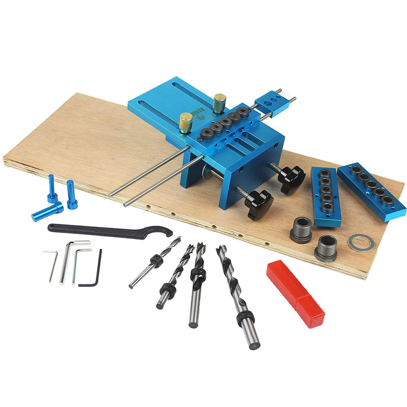 Guía plantilla para perforación de 5 agujeros para madera 6/8/10/15mm