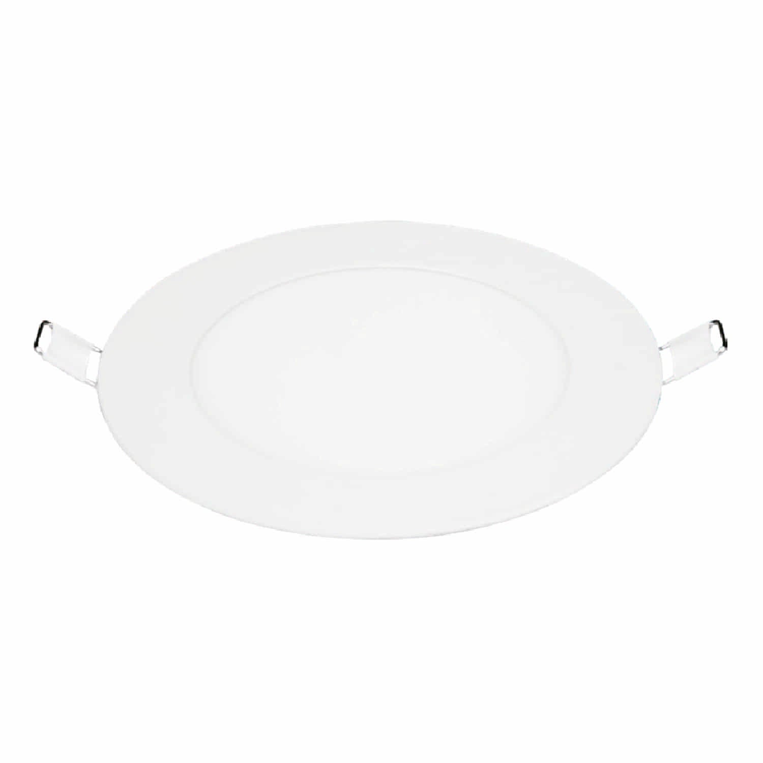 Panel LED Recesado12W 65K Redondo Blanco. Lámpara de techo empotrado.