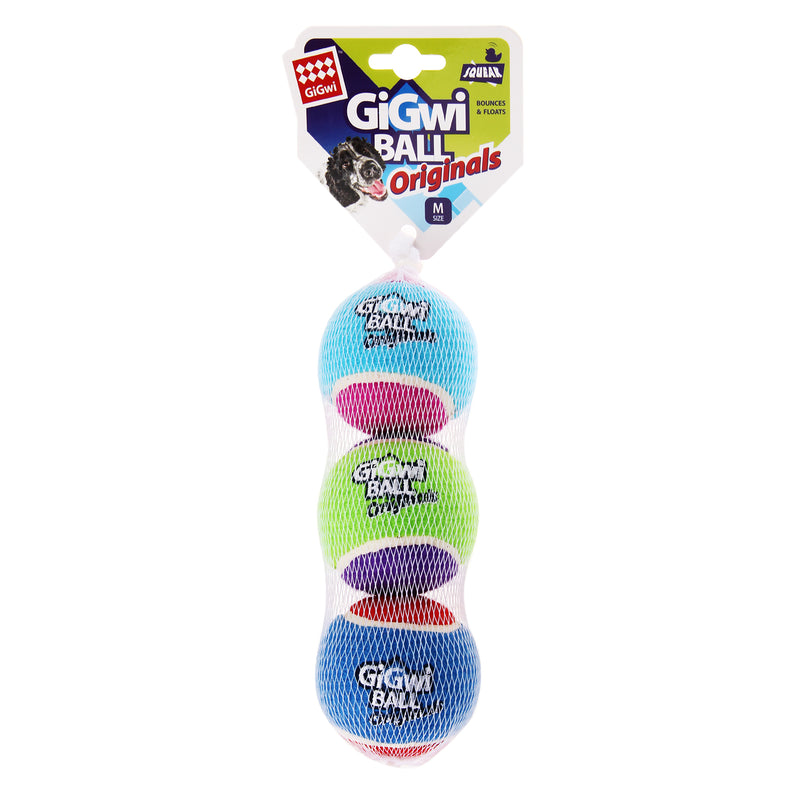 Pelota de tenis 3 pack juguete para mascota M
