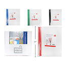 Carpeta o Cubierta de informe de PVC (3 piezas) 8.5x11 "4 (Viene en colores variados