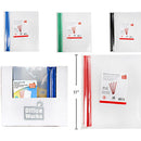 Carpeta o Cubierta de informe de PVC (3 piezas) 8.5x11 "4 (Viene en colores variados